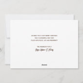 オリジナルのジンジャーブレッドファミリークリスマスフォトを作成 シーズンカード (裏面)