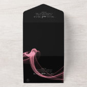 オリジナルのスモークリボンをデザインする オールインワン招待状 (外側)