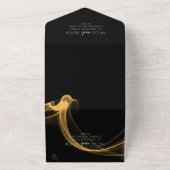 オリジナルのスモークリボンを作成 オールインワン招待状 (外側)