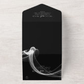 オリジナルのスモークリボンを作成 オールインワン招待状 (外側)