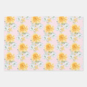 オリジナルのタンポポ ラッピングペーパー シート (正面3)