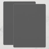オリジナルのダークグレイのカスタムデザインを作成 メニュー (正面/裏面)