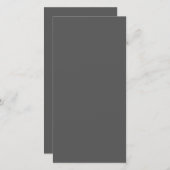 オリジナルのダークグレー カスタムデザインを作成 サンキューカード (正面/裏面)