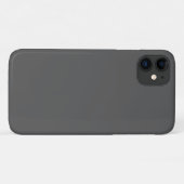オリジナルのダークグレー カスタム デザインを作成 Case-Mate iPhoneケース (裏面(横))