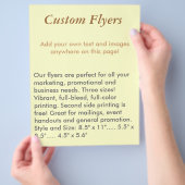 オリジナルのチラシ チラシ (手)