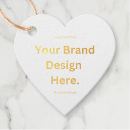 オリジナルのデザインを作成して、ホイルのギフトタグを印刷 フェイバータグ