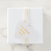 オリジナルのデザインを作成して、ホイルのギフトタグを印刷 フェイバータグ (箱)