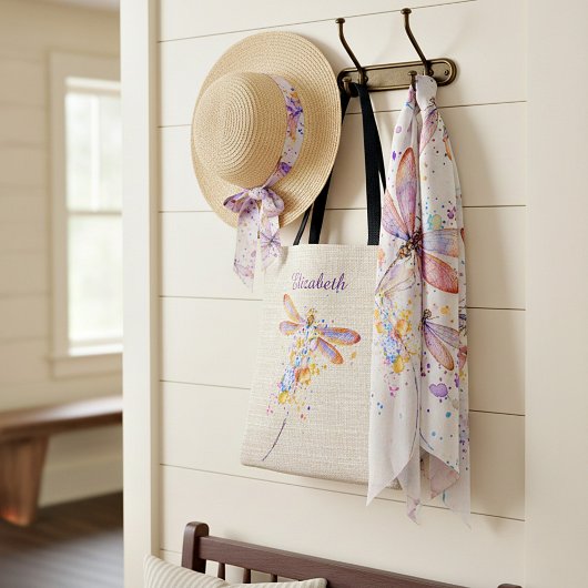 オリジナルのトンボのスパッタートートバッグ トートバッグ