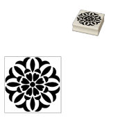 オリジナルのハートの曼荼羅スタンプ ラバースタンプ (押印)