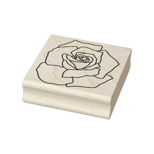 オリジナルのバラの花の開花フラワー ラバースタンプ (スタンプ)