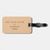 オリジナルのパグの写真を入れたトラベルラゲッジタグ ラゲッジタグ (裏面横)