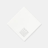 オリジナルのビジネスや個人の画像を追加DIY スタンダードカクテルナプキン (角)
