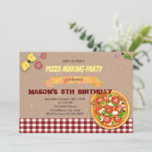 オリジナルのピザパーティーの招待状を作ろう 招待状 (スタンド正面)