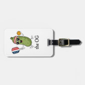 オリジナルのピックルボールプレーヤー ラゲッジタグ (正面横)