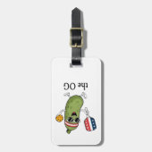 オリジナルのピックルボールプレーヤー ラゲッジタグ (正面縦)