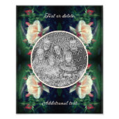 オリジナルのピンクのバラと花芽の8x10写真をカスタマイズ フォトプリント (正面)