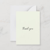 オリジナルのピーターうさぎとガーランドの「ありがとう」 ノートカード (裏面)