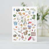 オリジナルのピーターうさぎ サンキューカード (スタンド正面)