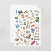 オリジナルのピーターうさぎ サンキューカード (正面/裏面)