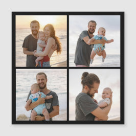 オリジナルのフォトコラージュマグネットカード(4枚の写真入り)を作ろう