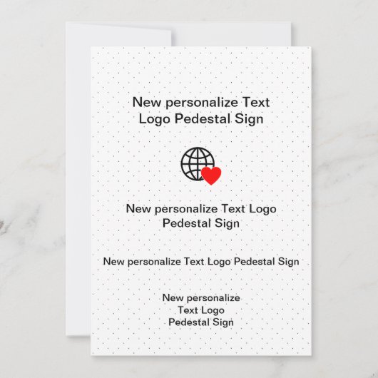 オリジナルのフラット招待状をカスタマイズ 招待状 (正面)