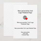 オリジナルのフラット招待状をカスタマイズ 招待状 (正面/裏面)