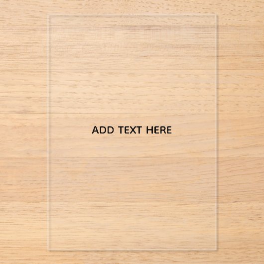 オリジナルのフラワー アクリル招待状 (正面)