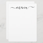 オリジナルのフルカスタマイズホワイトを作成 メニュー (正面/裏面)