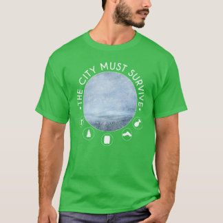 オリジナルのフロストパンクにインスパイアされた都市は生き残らなければならない  Tシャツ