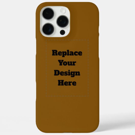 オリジナルのブラウンを作成 Case-Mate iPhoneケース (裏面)