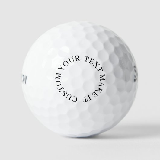 オリジナルのプロフェッショナル Srixon Soft Feel 13 を作成 ゴルフボール (正面)