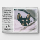 オリジナルのペットメモリアルとフォトプレート フォトプラーク (正面)