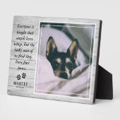 オリジナルのペットメモリアルフォトプレート フォトプラーク (側面)