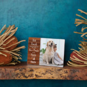 オリジナルのペットメモリアルプレート フォトプラーク (側面)