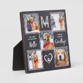 オリジナルのペットメモリアル写真コラージュ フォトプラーク (正面)
