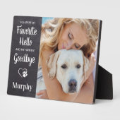 オリジナルのペットメモリアル 愛犬の写真を飾る フォトプラーク (側面)