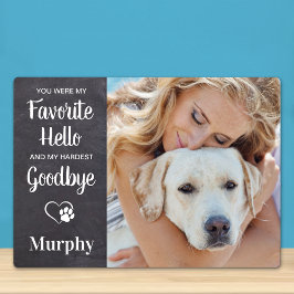 オリジナルのペットメモリアル　愛犬の写真 フォトプラーク