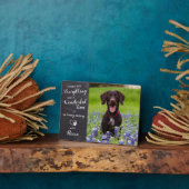 オリジナルのペットロス犬メモリアル カスタム写真プレート フォトプラーク (側面)