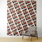 オリジナルのペット写真 - 犬, 猫, ステップ&リピート背景 タペストリー (インサイチュ)