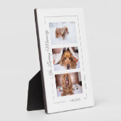 オリジナルのペット追悼写真コラージュ フォトプラーク (側面)