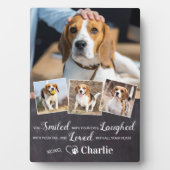 オリジナルのペット追悼記念詩 4枚の写真 フォトプラーク (正面)