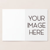 オリジナルのペーパープレートを作成 箔カード (内部)