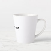 オリジナルのホワイト カフェラテマグ (右)