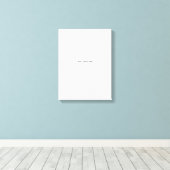 オリジナルのホワイト キャンバスプリント (インサイチュ (ウッドフロア))