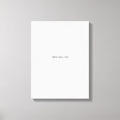 オリジナルのホワイト キャンバスプリント (正面)