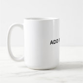 オリジナルのホワイト コーヒーマグカップ (左)