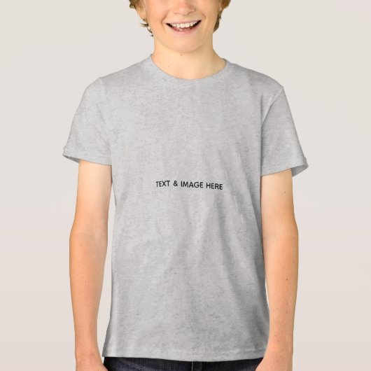 オリジナルのホワイト トライブレンドTシャツ (正面)
