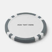 オリジナルのホワイト ポーカーチップ (シングル)