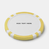 オリジナルのホワイト ポーカーチップ (シングル)