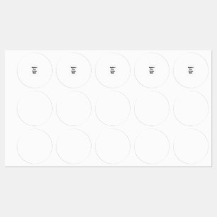 オリジナルのホワイト ラベル